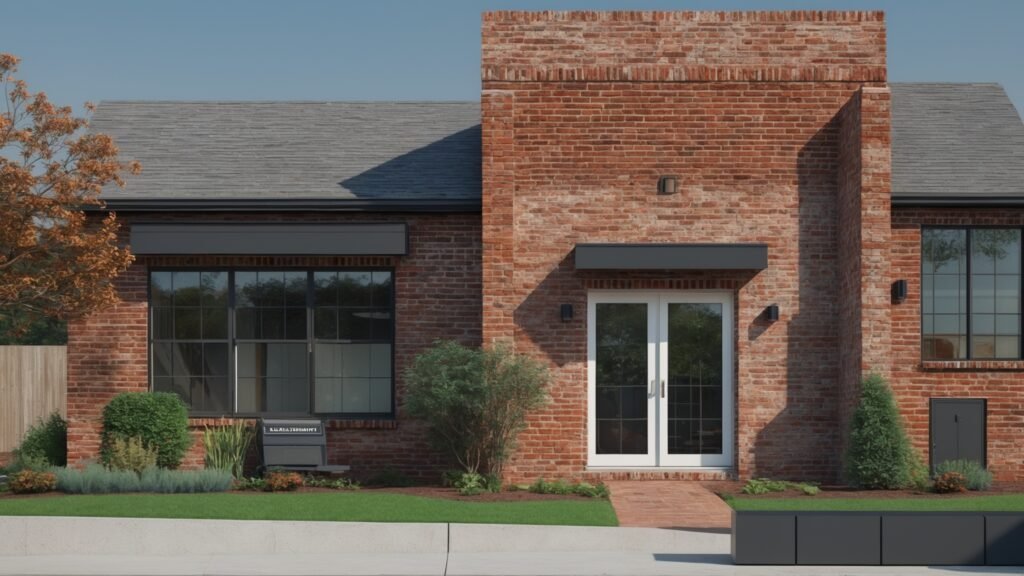 Brick home exterior with professional weatherproofing application in St. Louis area