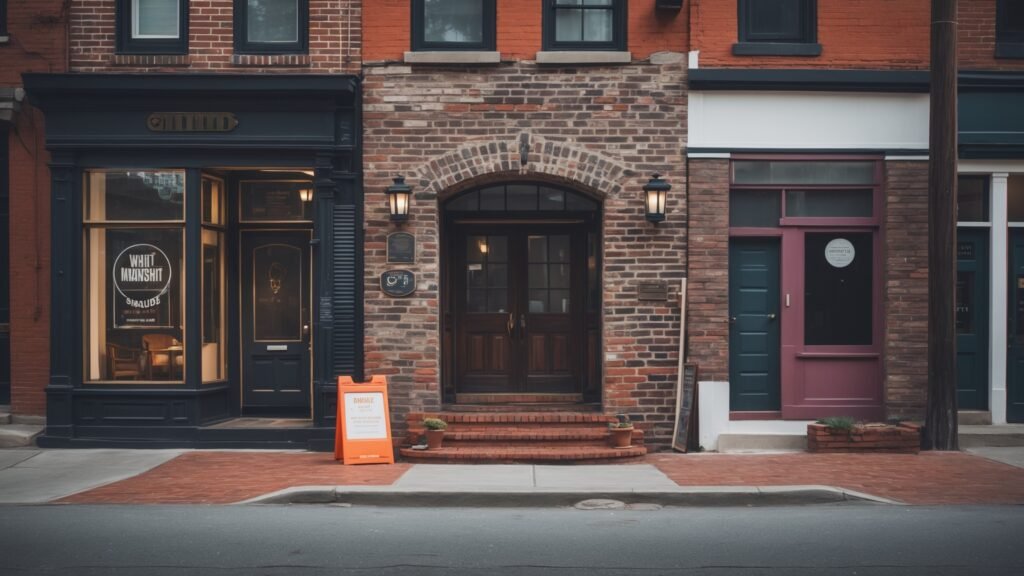 Professional masonry restoration work being performed on historic brick home exterior