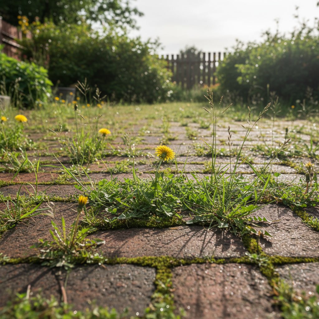 brick walkway with stable joints and proper drainage after professional repointing